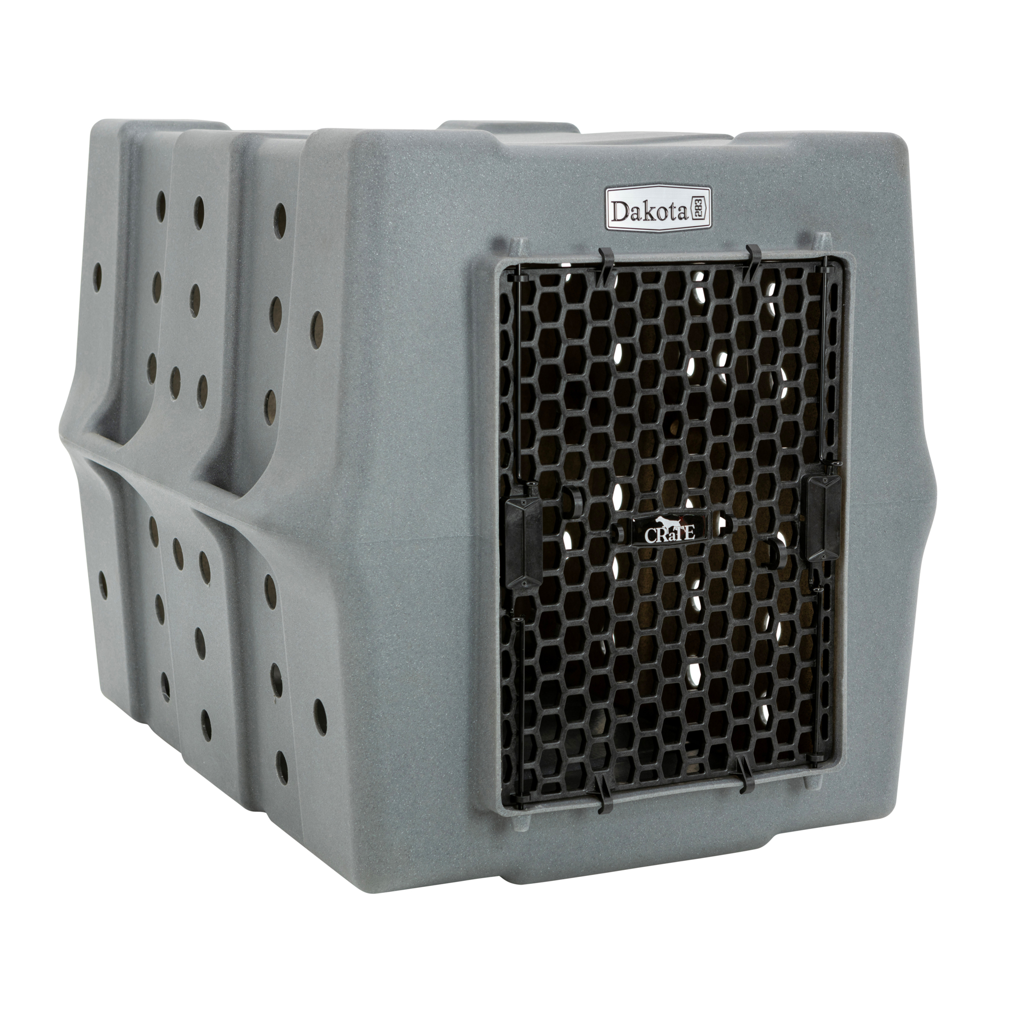Dakota 283 Canine Rough and Tough Economy Kennel — Large, Dark Granite, Model# D2-CRATE-LG-DAR